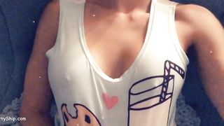 CinCinBear Snapchat Boobs Play Tease