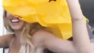 Lynaritaa Nip Slip on Live Video Leaked