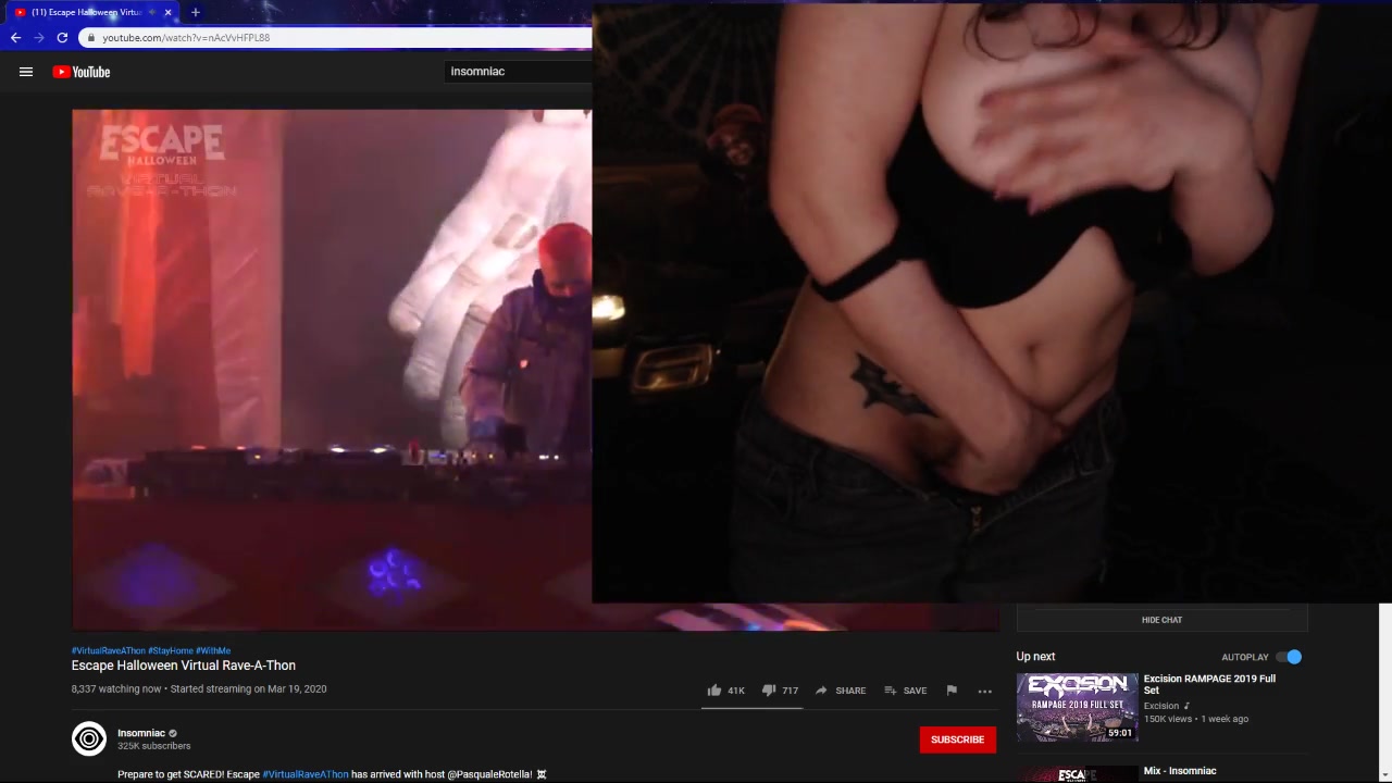 Topless on twitch