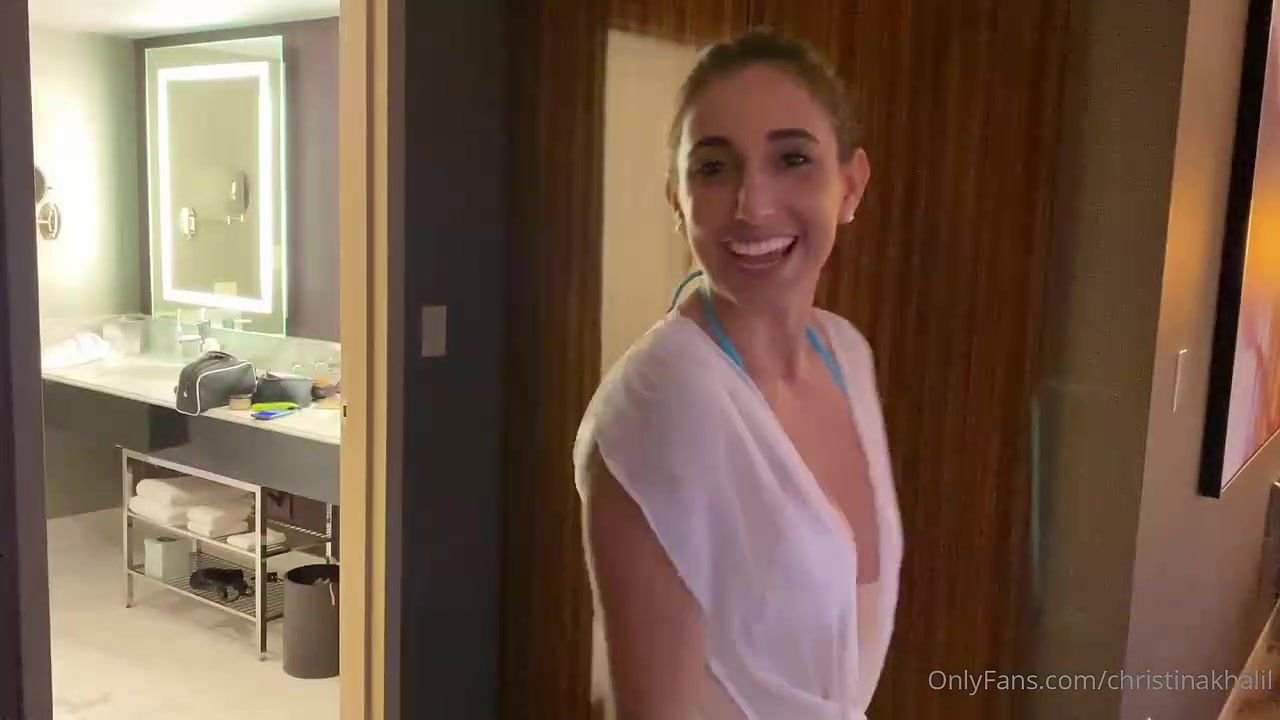Christina Khalil Nude Slingkini Shower Pasties Onlyfans Video Leaked -  fansleaks